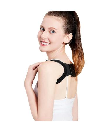 Adjustable Posture Corrector Back Support Shoulder Belt Rectify Straighten Correction Spine Corrector black M - Buy Online on GoSupps.com