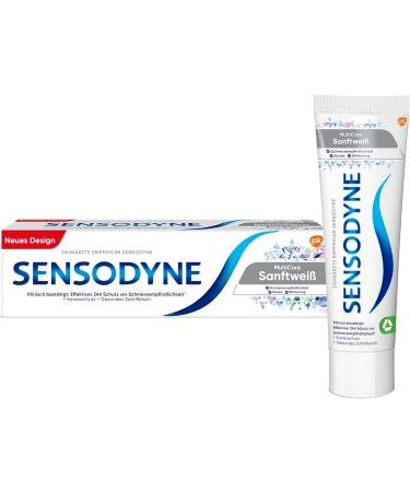 Sensodyne MultiCare Gentle White Toothpaste 75ml daily toothpaste with fluoride for sensitive teeth - Buy Online on GoSupps.com