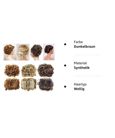 Buy Fashionable Dark Brown Undulating Hair Extensions - Wavy Voluminous Tendrils for Messy Buns & Updos - Buy Online on GoSupps.com