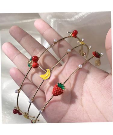 MAGICLULU Strawberry Headband Accessories Braided Hair Headbands Cupid Halloween Decor Head Band Hair Bands for Decorative Hairband Make up Miss Clothing Alloy (iron) - Buy Online on GoSupps.com