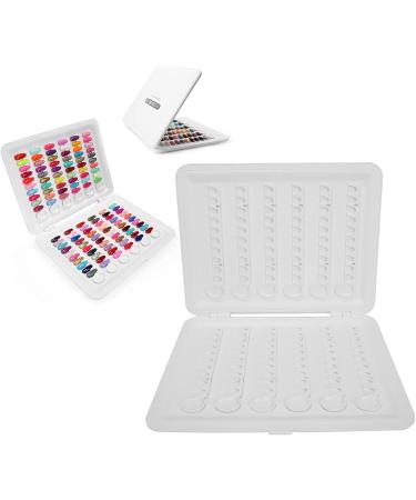 Nail Gel Polish Display Book Detachable Nail Color Display Nail Color Display Board Album Nail Sticker Nail Art Display Chart with Replacement Tips for Nail Salon - Buy Online on GoSupps.com