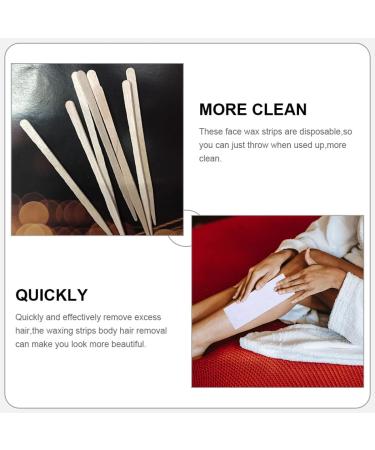 CLISPEED Bandes de Cire D pilatoires Jetables pour Femmes 88mm Ensemble 100 Bandes en Tissu Non Tiss 100 B tonnets en Bois pour pilation Visage Bras et Jambes Usage Hygi nique - Buy Online on GoSupps.com