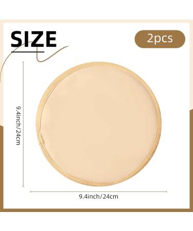 SHCHME 2 PCS Castor Oil Pack Castor Oil Pack Wrap Breast Pads Reusable And Washable Castor Oil Pack Compress for Breast (Oil Not Included)(Breast Pads Khaki) - Buy Online on GoSupps.com