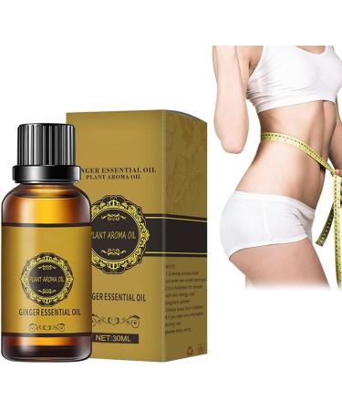 Msling Belly Drainage Ginger Oil - Natural Essential Oil for Weight Loss & Massage (30ml) - International Shipping Available - Buy Online on GoSupps.com
