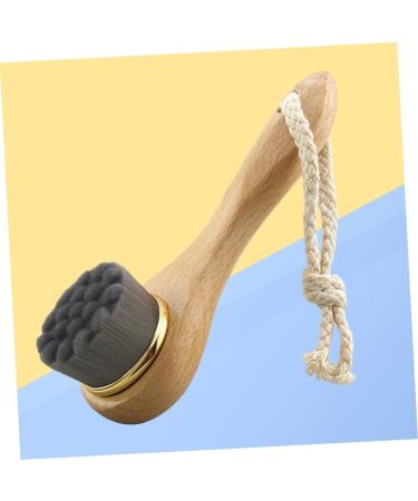 Beaupretty Cleanser Brush Facial Cleaning Brush Cleansing Brush face Cleaner Brush face scrubbers face Brush Facial Scrubber Face Cleaning Brush Facial Brush Dry Brushing Wooden Handle Bamboo - Buy Online on GoSupps.com