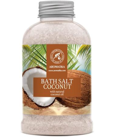 Bath Sea Salt Coconut 21.16 Oz (600g) - Bath Salts with Natural Coconut Oil for Bath Soak - Relaxing Bath - Body Care - Muscle Relaxation - Good Sleep - Aromatherapy Bath Salts - Herb Bath Salt