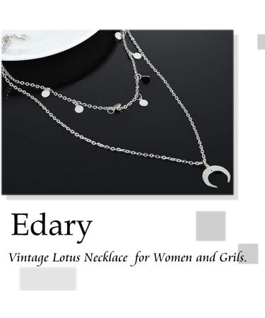 Shop Edary Layered Necklace with Moon Pendant & Tassel - Women s Fashion Jewelry for Global Shipping - Buy Online on GoSupps.com
