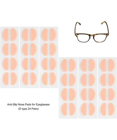 Eyeglass Nose Pads  Adhesive Glasses Nose Pad  Eye Glasses Nose Support Pads  Anti-Slip Nose Pads for Glasses - for Plastic Frames  Sunglasses  D-Shape 24 Pairs (Black) D-shape(black) - Buy Online on GoSupps.com