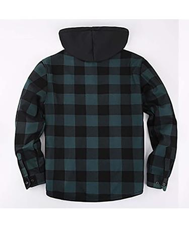 Hanxiulin Men's Fleece Jacket - Plush & Windproof Winter Coat | Thick Lined Casual Fashion in Green - Premium Quality 3XL - Buy Online on GoSupps.com