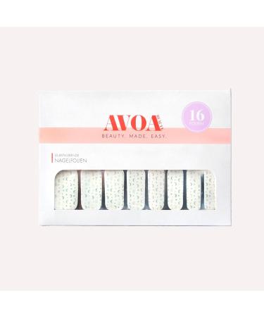 Avoa Beauty Moon of My Life Nail Film - Hologram Silver & Stars - 16 Self-Adhesive Long-Lasting Nail Wraps for Stunning Nail Art - International Shipping Available - Buy Online on GoSupps.com
