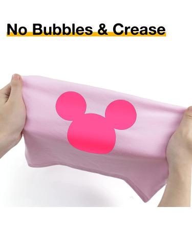 HTVRONT Neon Pink HTV Vinyl Rolls - 12 x 20FT Heat Transfer Vinyl for Shirts - Easy to Cut & Weed Iron On Vinyl - Buy Online on GoSupps.com