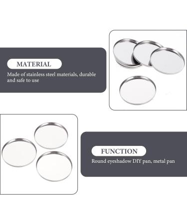 20pcs Metal Makeup Eyeshadow Jars & Palettes - Magnetic Cosmetic Plates for Lipstick Blush and Watercolor | Perfect Empty Pigment Holders - Buy Online on GoSupps.com