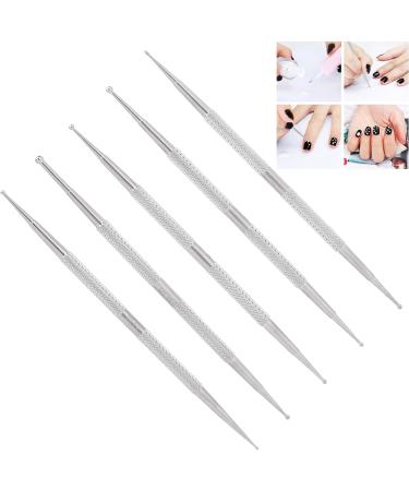 5pcs Double Head Nail Art Dotting Pen Stainless Steel Nail Painting Pen DIY Decoration Dotting Pen - Buy Online on GoSupps.com
