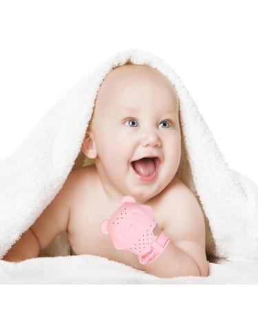 Abbto B r Baby Tooth Toy | Silicone Bite Ring & Anti-Drop Gloves | Adjustable for 3 Months+ - Buy Online on GoSupps.com