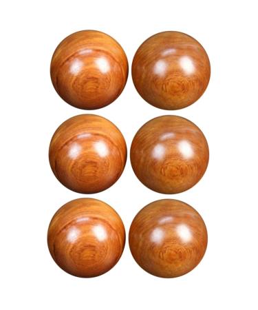 Besportble 3 pairs of health wrist balls Myofascial release baoding balls for the hands Asian meditation balls Chinese handballs old wooden ball on the wrist massage