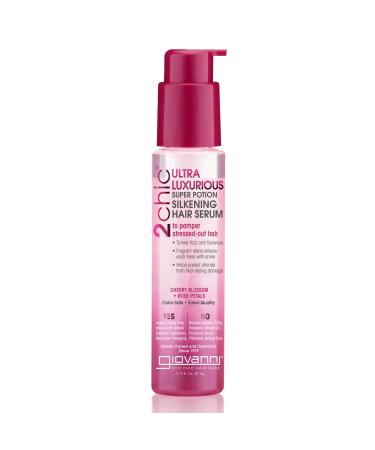 Giovanni 2chic Ultra-Luxurious Super Potion Silkening Hair Serum Cherry Blossom & Rose Petals 2.75 fl oz (81 ml)