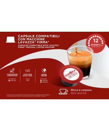 Gimoka Intenso Blend Intensity 12/13 - 50 Capsules - Compatible with Lavazza* Firma* brand coffee machines - Made in Italy - Buy Online on GoSupps.com