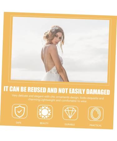 DOITOOL Bridal Hair Comb Hair Comb Pearl Hair Accessories for Women Flower Decor Hair Decorations Hair Accessories for Women Wedding Rhinestone Decor Wedding Decor Hair up Bride Fine Alloy - Buy Online on GoSupps.com