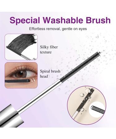  HASAIKA Metal Wand Mascara Waterproof Black Long Lasting Lash Serum Stain Resistant Lengthening Curling - Buy Online on GoSupps.com