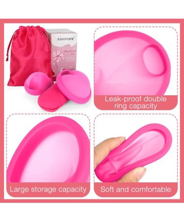 Foreverup Menstrual Disc Set - Reusable Silicone Menstrual Discs for Sports & Swimming | Eco-Friendly Alternative to Tampons (Pink S+L) - Buy Online on GoSupps.com