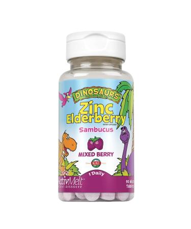 KAL Zinc Elderberry ActivMelt - Mixed Berries  - 90 Tablets