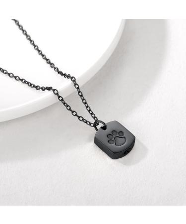 U7 Women Cremation Urn Necklace - Cycle of Life Celtic Knot Dog Feet Wings Crucifix Stainless Steel Cylinder Pendant - Men's Fire Burial Jewelry - Buy Online on GoSupps.com