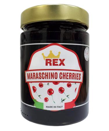 REX Gourmet Cocktail Italian Maraschino Cherries, 14.1 Ounce