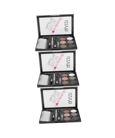 TOVINANNA 3 Sets Eyebrow Powder Set Cosmetic Supply Lit e Ow f Kit Abs Miss Eyebrow Pencil Eyebrow Stickers