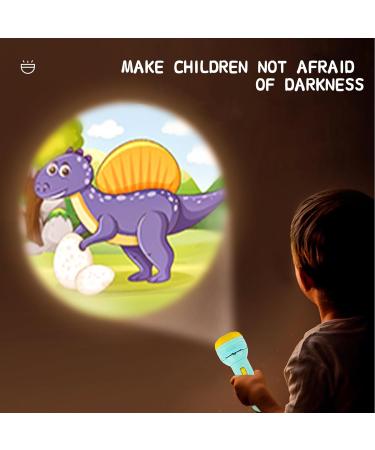 Funmo 2x Flashlight Projector for Kids 80 Animal Patterns Dinosaurs & Vehicles Perfect Slide Projector for Children - Buy Online on GoSupps.com