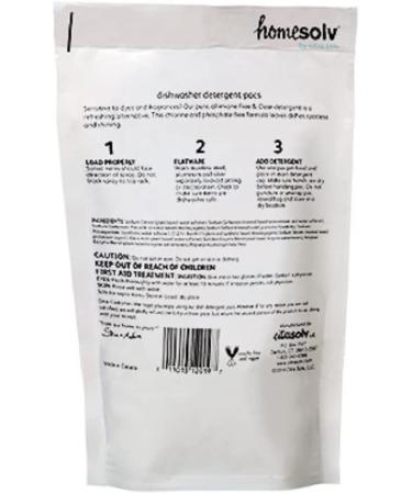 Citra Solv Homesolv Auto Dishwasher Pacs - Free & Clear, 20 Count, 12.7 Oz - Eco-Friendly Cleaning - Buy Online on GoSupps.com