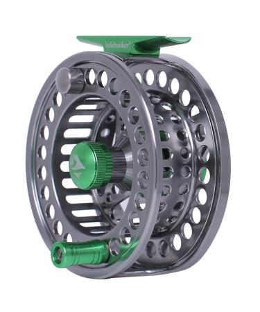 Kylbooker fly roll ultra-light antioxidations roll CNC milling aluminum alloy body and coil fly fishing roller size 3/45/6.7/8 fly fisherman 5/6 with silver with green. - Buy Online on GoSupps.com