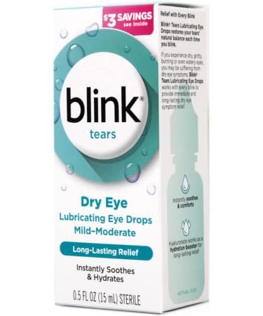 Buy Blink Tears Lubricating Eye Drops 0.5 FL OZ (15 ml) - 2-Pack | Relief for Mild-Moderate Dry Eye | Fast International Shipping - Buy Online on GoSupps.com