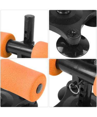 Abdomen Roller Build Muscle Abdomen Roller Exercise Wheel Metal for Home Orange - Buy Online on GoSupps.com