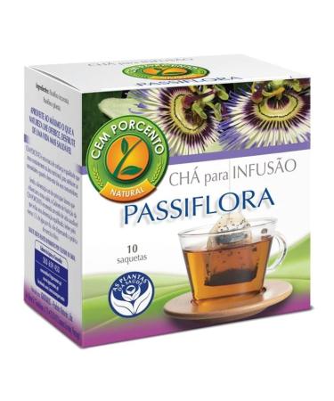 Cem Porcento - Purple Passionflower (Passiflora incarnata L.) - 8 x 10 teabags - 8 x 10 teabags (total: 80 teabags)