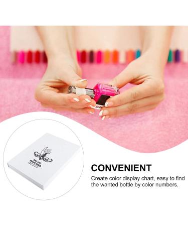 FOMIYES 216 nail color card nail polish card nail color book display board display card white - Buy Online on GoSupps.com