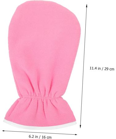 FRCOLOR 1 Pair Exfoliating Hand Mask Pink Disposable Gloves Hand Moisturizer Gloves Body Gel Black Cotton Gloves Women Exfoliating Body Mitt Hand Spa Gloves Heat Preservation Gloves Miss 29x16cm - Buy Online on GoSupps.com
