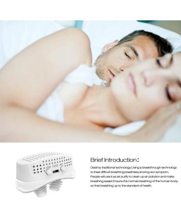 2023 Upgrade Electronic Anti Snoring Device with Adjustable Wind Speed for Better Sleep - Nose Vents Plugs with Gift Fixing Strap - Buy Online on GoSupps.com