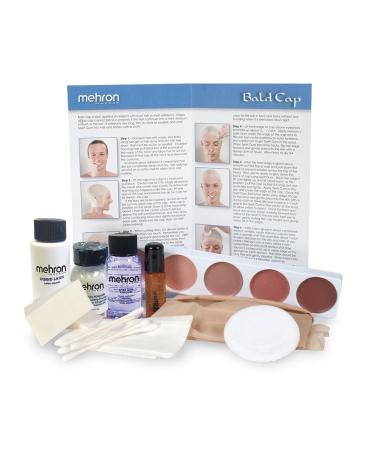 Mehron Makeup Premium Character Kit - Bald Cap | Complete Set for Realistic Costume Transformation - Buy Online on GoSupps.com