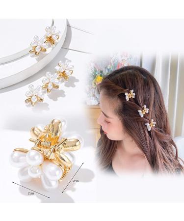 10 PCs Mini Hair Claw Clips - Perfect for Girls & Women | Ideal for Weddings Birthdays School & Everyday Use (White) - Buy Online on GoSupps.com