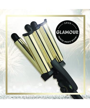 Hot Tools Pro Artist 24K Gold Digital 3 Barrel Hair Waver - Jumbo Size for Defined Waves - Buy Online on GoSupps.com
