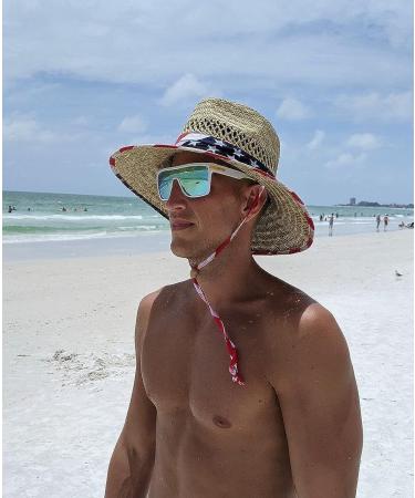 Karsaer Flat Top TR90 Polarized Men's Sunglasses - Mirrored Gold Lens/White - Buy Online on GoSupps.com