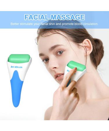 ONLYSKY BEAUTY Ice Roller - Face Cooling Tool for Skin Care | Cold Roller for Body & Eyes (Blue Handle & Green Roller) - Perfect for Men & Women - Buy Online on GoSupps.com