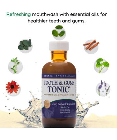 Dental Herb Company Tonic Mouthwash & Essentials Toothpaste Travel Kit - Natural Relief for Bad Breath Bleeding Gums & Irritated Gums - 2 oz Mouthrinse & 1 oz Toothpaste - Buy Online on GoSupps.com