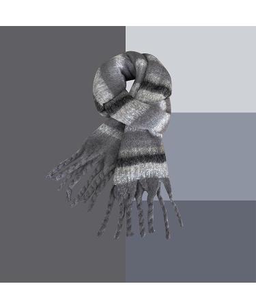Elegant Women's Winter Scarf | Versatile Triangular Design | Stylish Gray Print for All Seasons - Buy Online on GoSupps.com