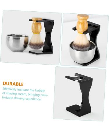 Fomiyes Shaving Set - 2 Sets of Jack Shaving Stands for Men | Dual Shaving Brush Holder & Beard Brush Storage | Acrylic Razor Stand for Grooming - Buy Online on GoSupps.com