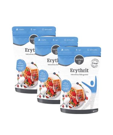 BFF Crystalline Sprinkled Sweetener 100% Erythritol 3x400g (1200g)