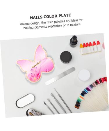  FOMIYES FOMIYES Resin Nail Art Palette with Hearts 2 Presentation Trays for Mixing Colors - Buy Online on GoSupps.com