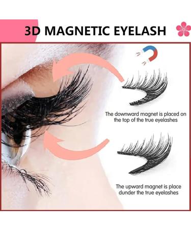 Krafty Magnetic Eyelashes - Reusable No Glue Needed Kit with Applicator | Natural Double-Sided Lashes for Effortless Beauty - Buy Online on GoSupps.com