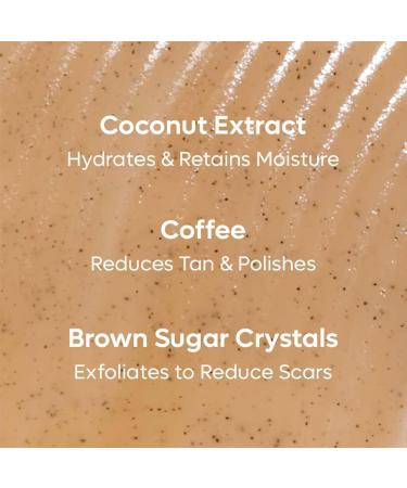  mCaffeine Coffee Sugar Body Scrub with Coconut - Buy Online on GoSupps.com