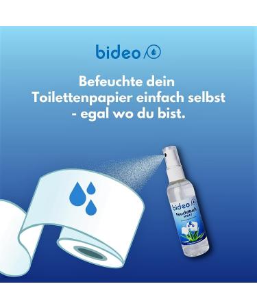Bideo Wet Cloth Spray 50ml - Eco-Friendly Toilet Paper Cleaner | Hygienic & Refreshing 6-Pack Set - Buy Online on GoSupps.com